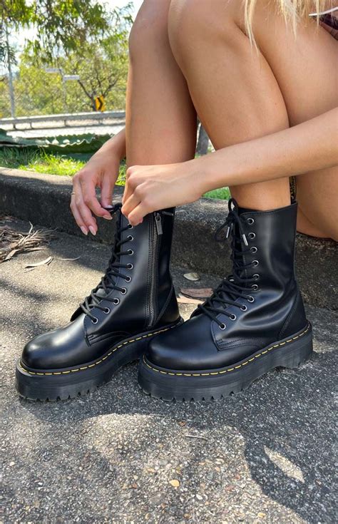 black jadon dr martens|doc martens jadon platform boot.